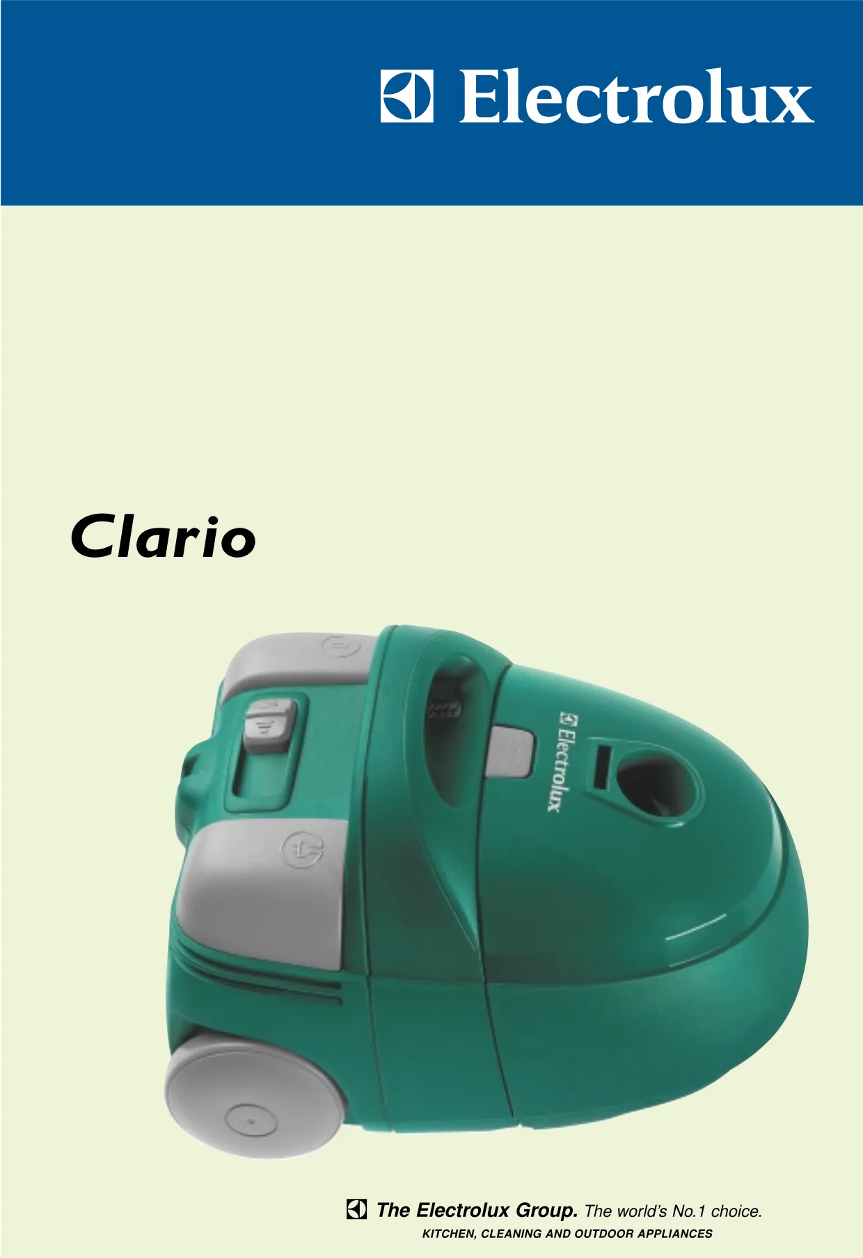 Первая страница инструкции Electrolux Z2025