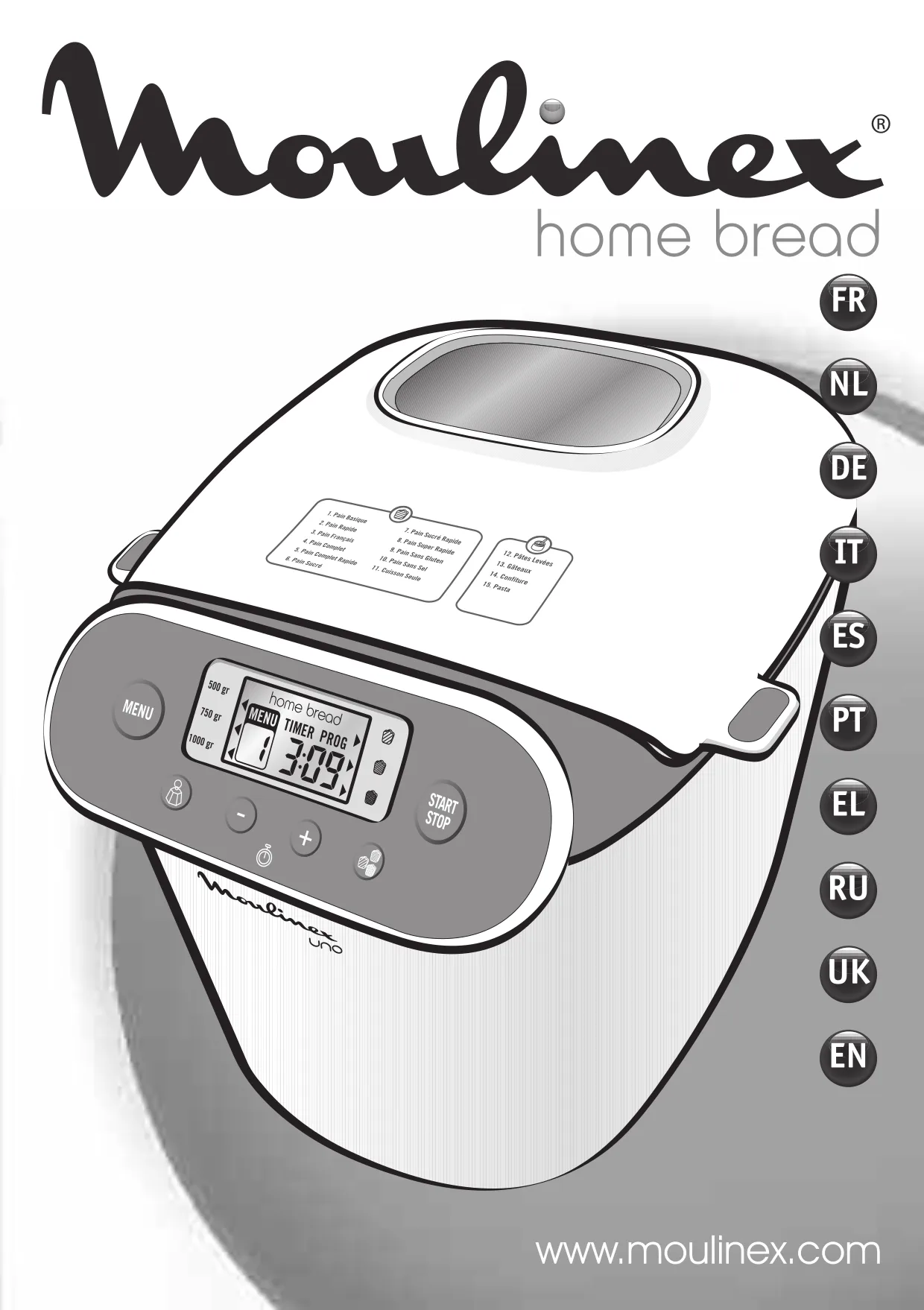 Первая страница инструкции Moulinex OW310E30/87D