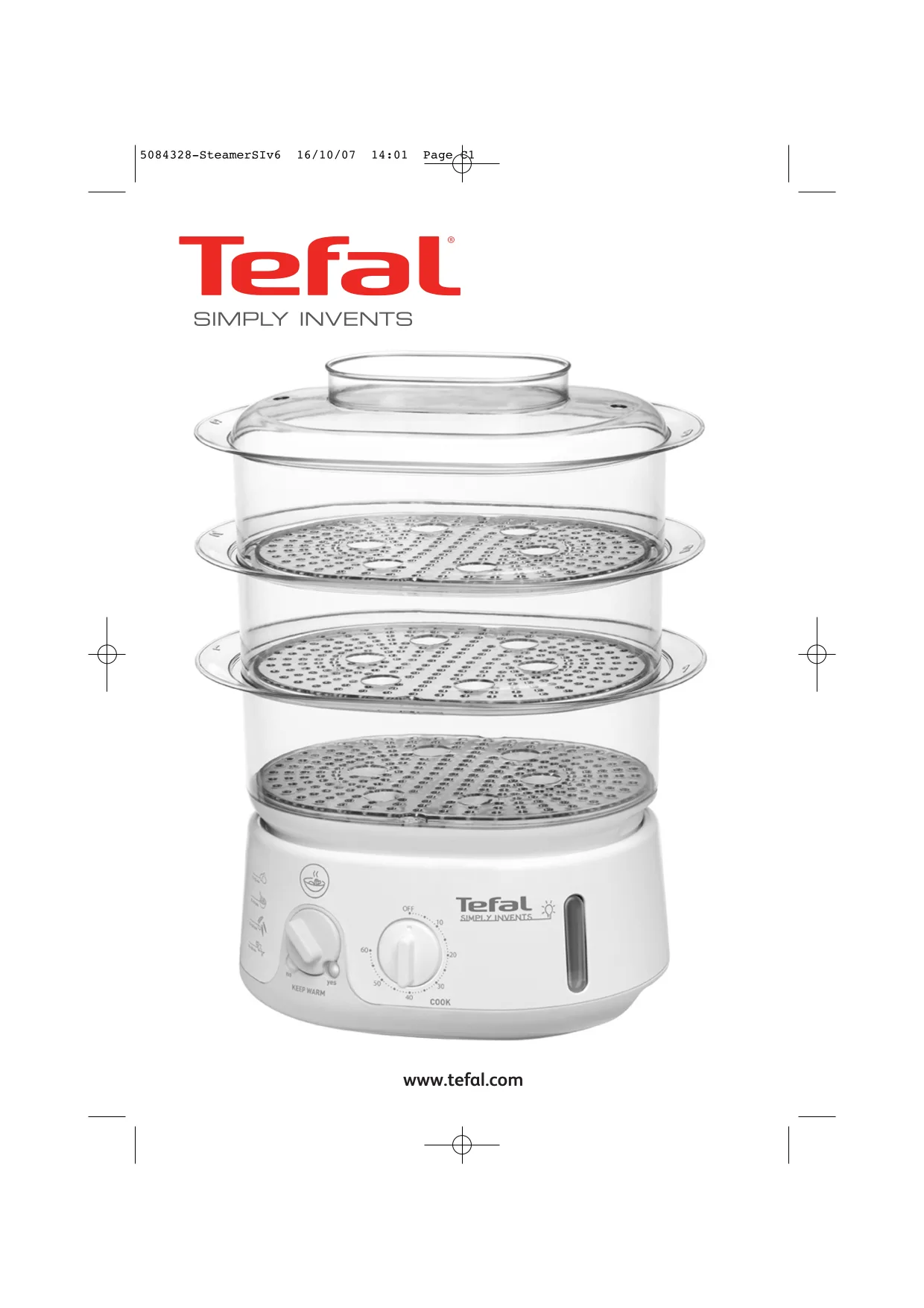 Первая страница инструкции Tefal VC101416/90