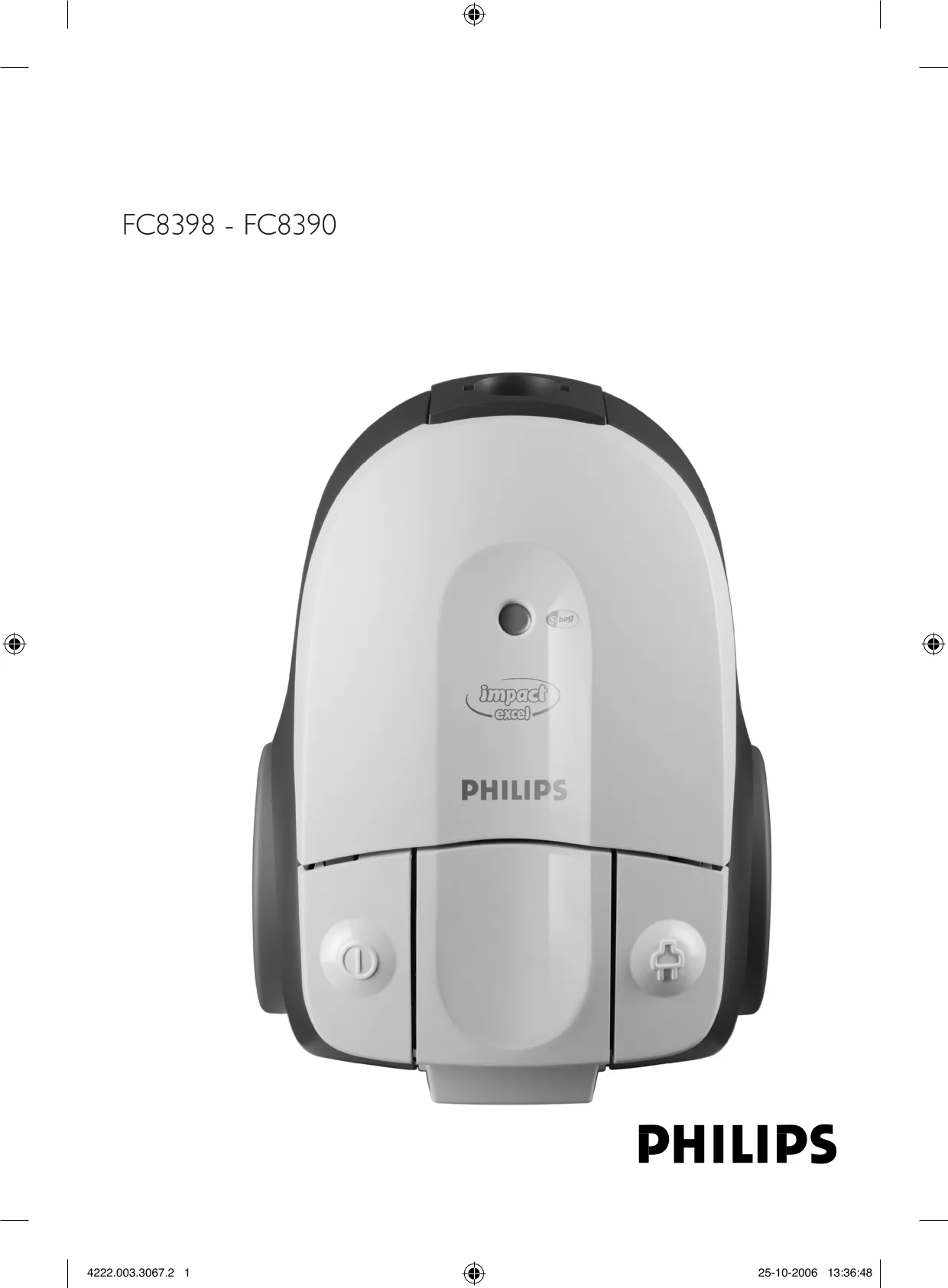 Первая страница инструкции Philips FC8396/01