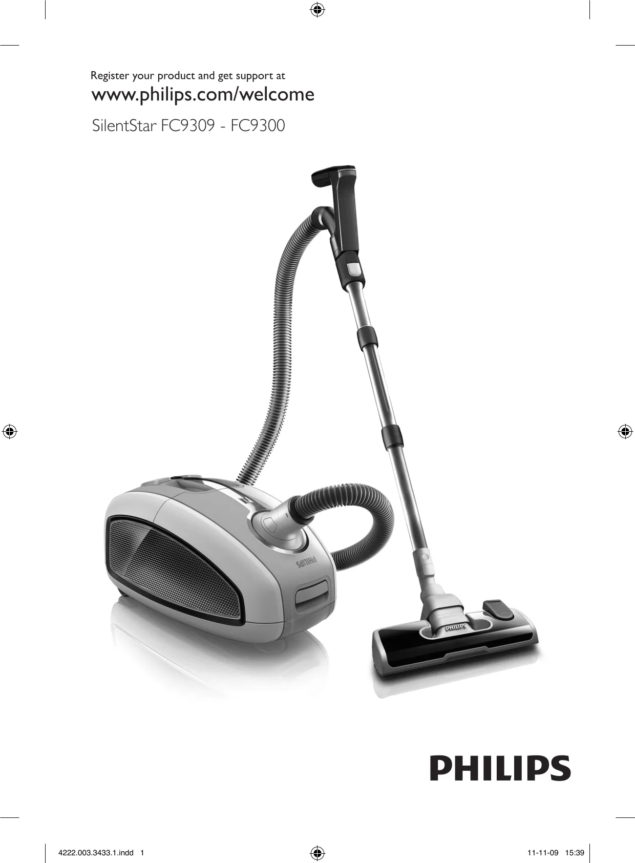 Первая страница инструкции Philips FC9303