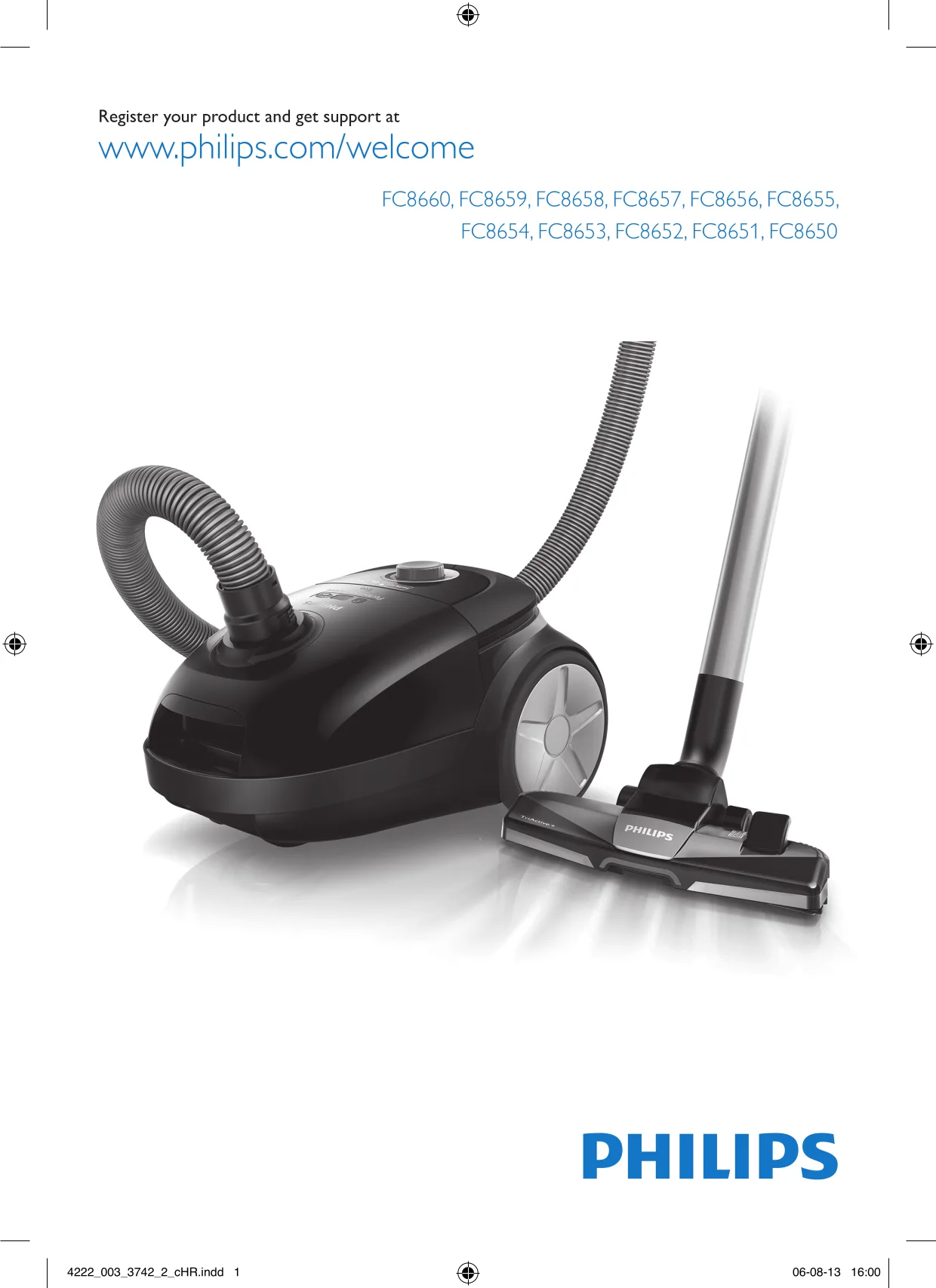 Первая страница инструкции Philips FC8651
