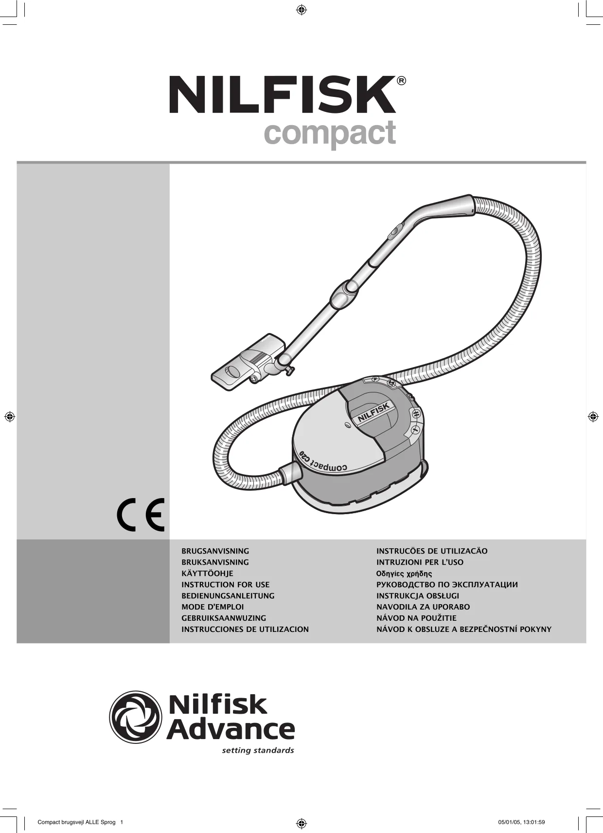 Первая страница инструкции Nilfisk C120Compact