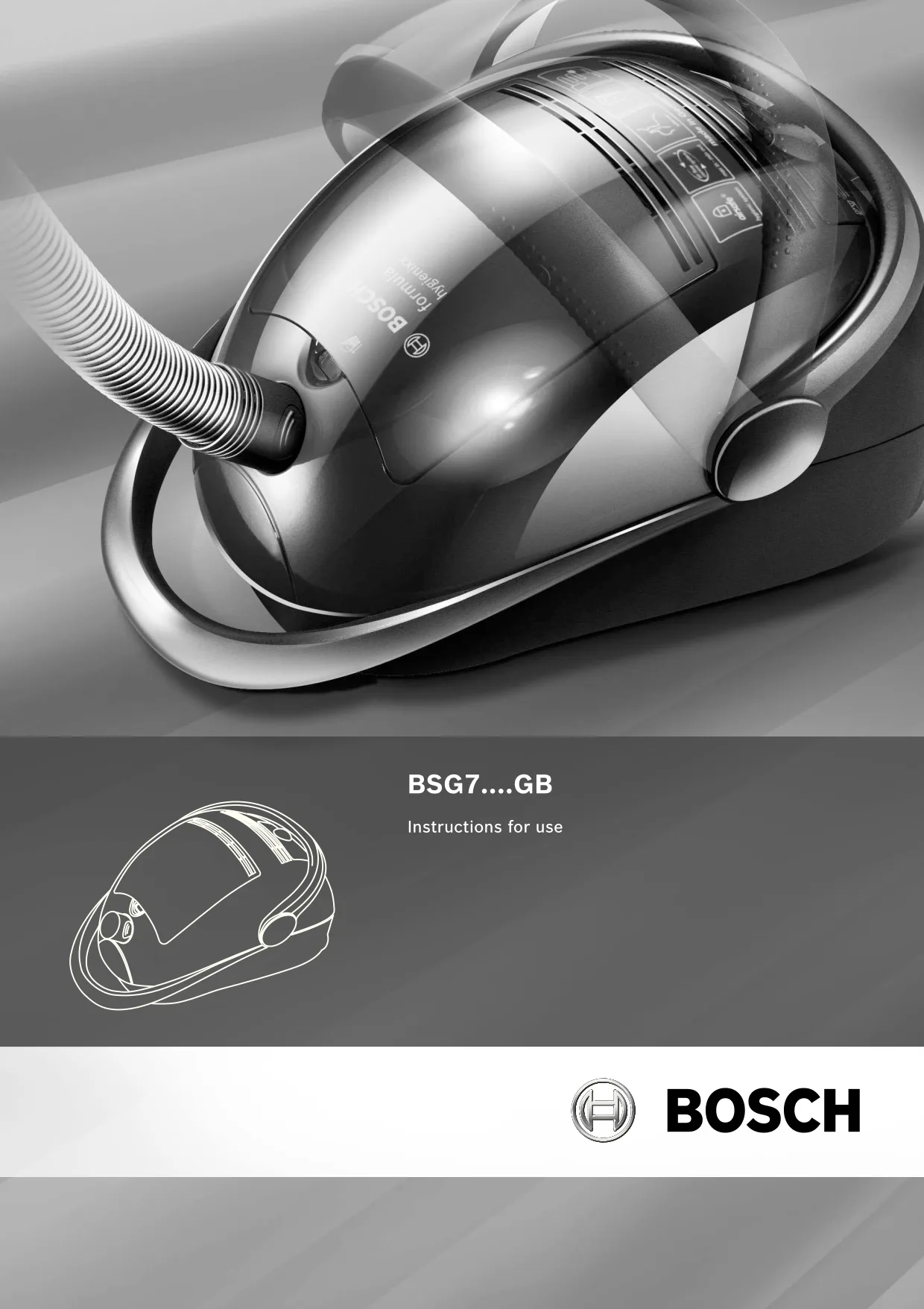 Первая страница инструкции Bosch BSG72225/07