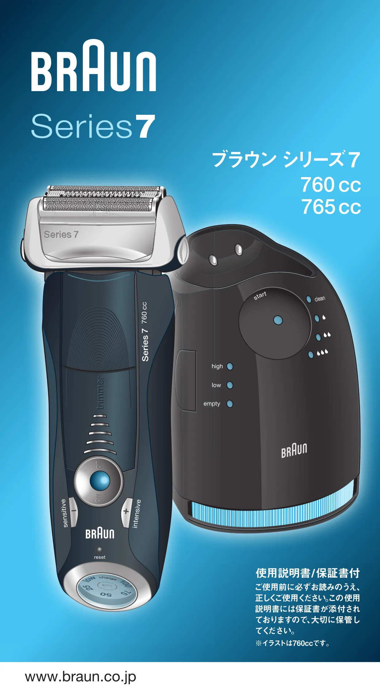 Первая страница инструкции Браун 765cc