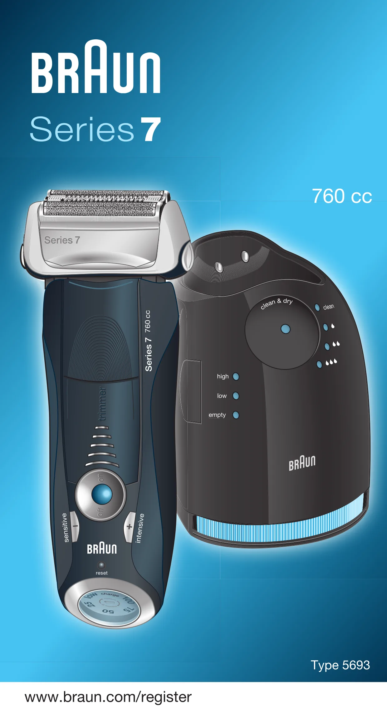 Первая страница инструкции Браун 760cc-4