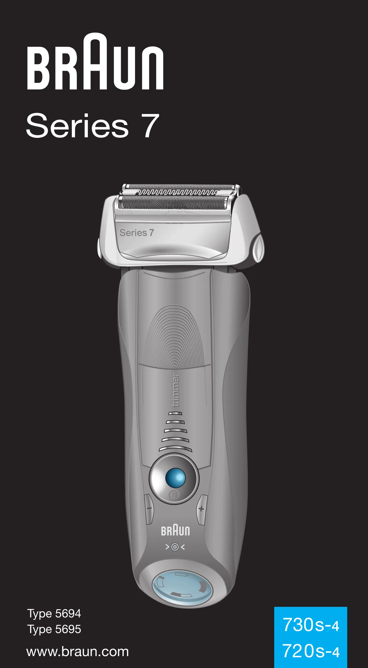 Первая страница инструкции Браун 720s-4