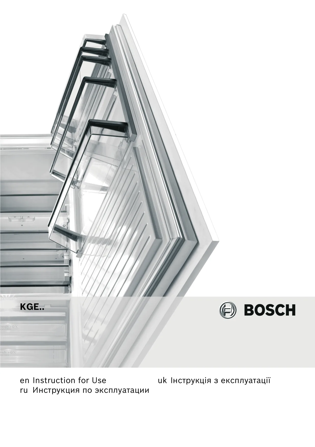 Первая страница инструкции Bosch KGE31420/01