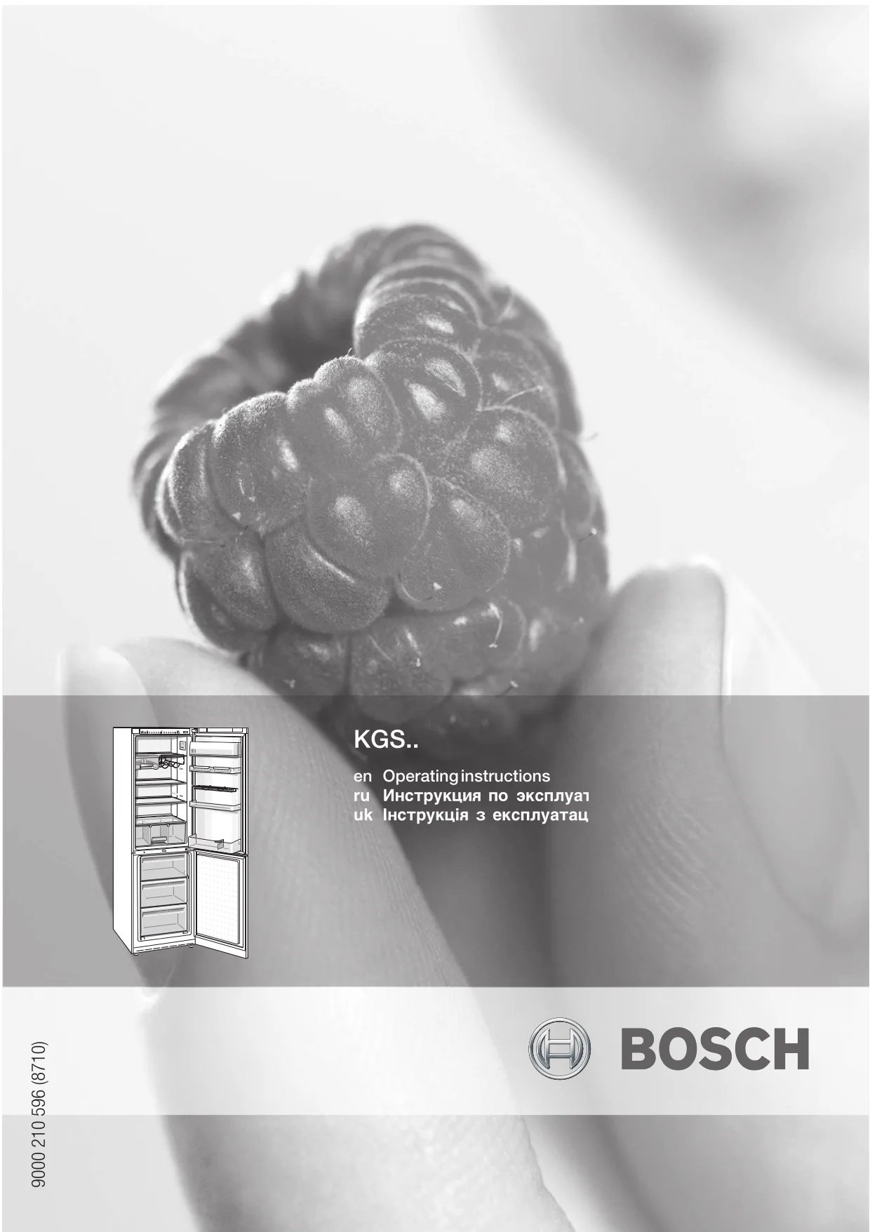 Первая страница инструкции Bosch KGS3720GB/03