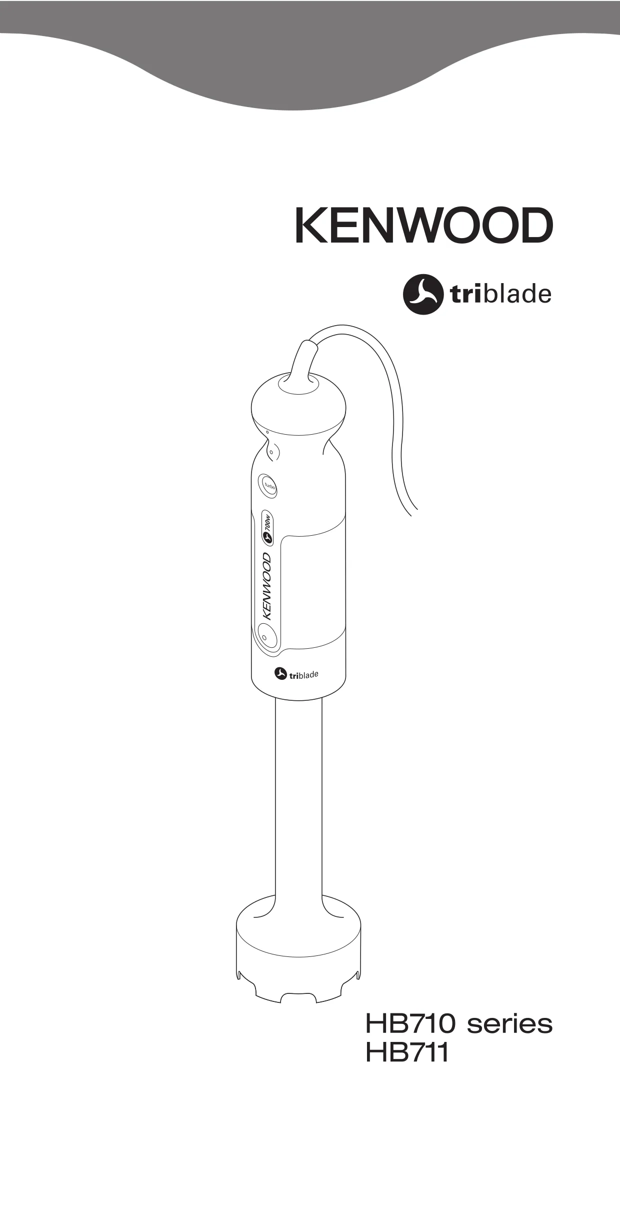 Первая страница инструкции Kenwood HB711